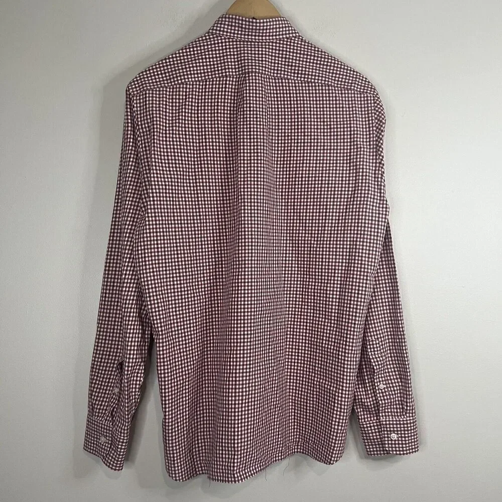 J. Crew Red And Blue Gingham Button Up Shirt